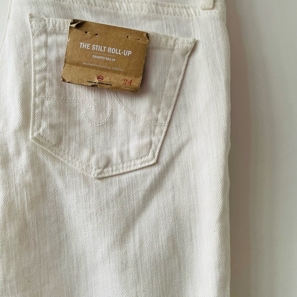 NWT AG Adriano Goldschmied "The Stilt" jeans in white stretch-denim, 24 - Picture 5 of 9